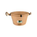 green basics hängeampel 28cm mild terra